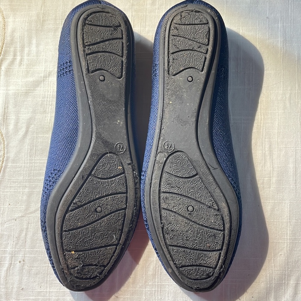 HARBORSIDES Memoryfoam Navy Textile Lightweight Flats - Picture 2 of 5